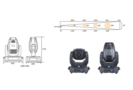 LED MOVING SPOT LIGHT (DHS-MS200)